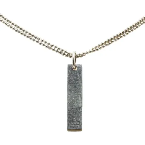 Pre-owned Metal necklaces , female, Sizes: ONE SIZE - Gucci Vintage - Modalova