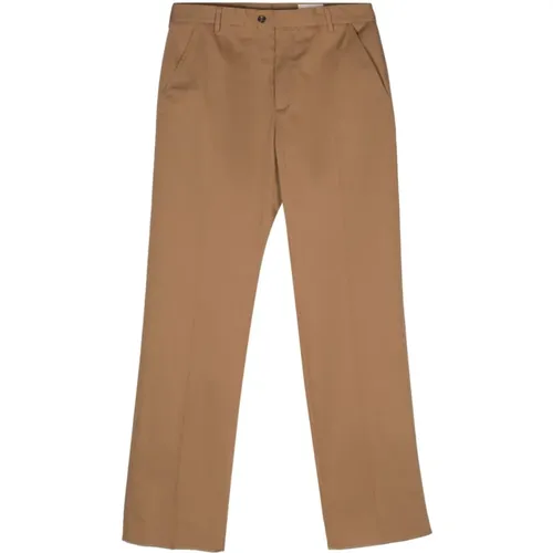 Chinos, male, , Size: M Cotton Straight Trousers - alexander mcqueen - Modalova