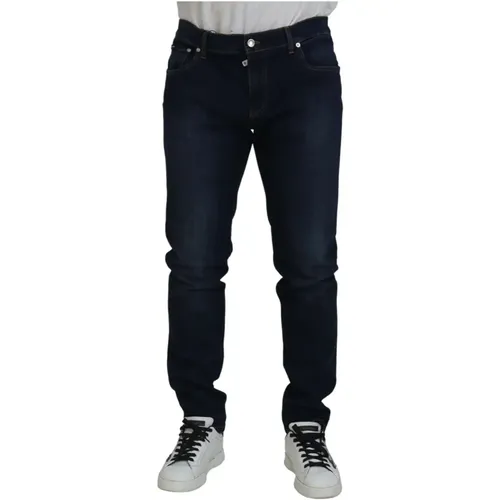 Dark Skinny Stretch Denim Jeans , male, Sizes: 3XL - Dolce & Gabbana - Modalova