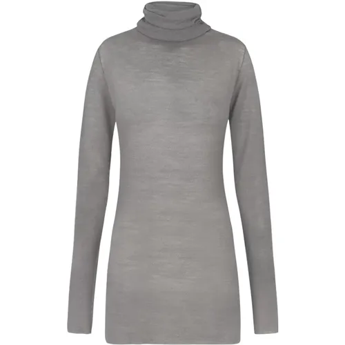 Jenna, top in grey virgin wool , female, Sizes: XL, L, M - Cortana - Modalova