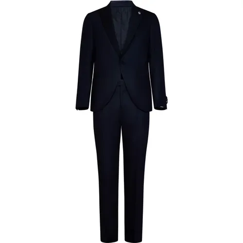 Single Breasted Suits, male, , Size: L Men's Clothing Dress Aw23 - Lardini - Modalova