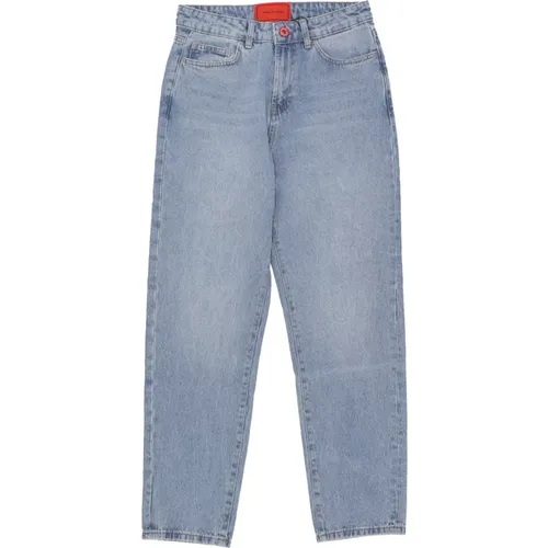 Flammen Logo Bedruckte Denim Jeans , Herren, Größe: W28 - VISION OF SUPER - Modalova