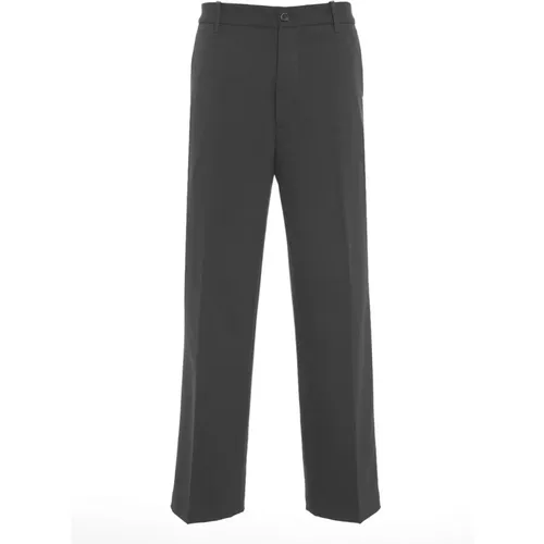 Straight Trousers, male, , Size: M Grey Trousers Aw24 - Nine In The Morning - Modalova