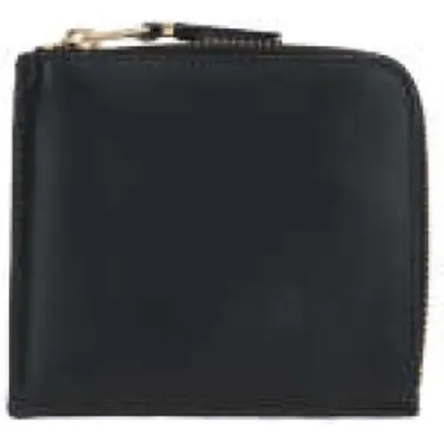 Leather Wallet with Half-Zip Closure , male, Sizes: ONE SIZE - Comme des Garçons - Modalova