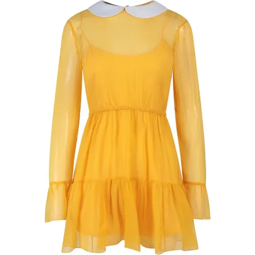Womens Clothing Dress Yellow Ss23 , female, Sizes: S - Gucci - Modalova