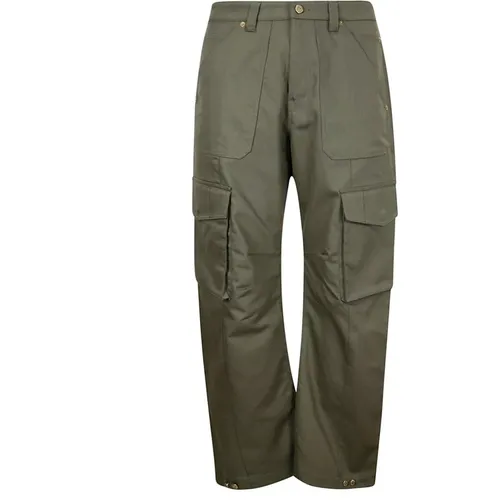 Straight Trousers, male, , Size: S Cargo Pant Mixed Cotton Fabric - Golden Goose - Modalova