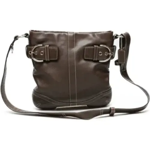 Pre-owned Cross Body Bags, female, , Size: ONE SIZE Pre-owned Leather shoulder-bags - Coach Pre-owned - Modalova