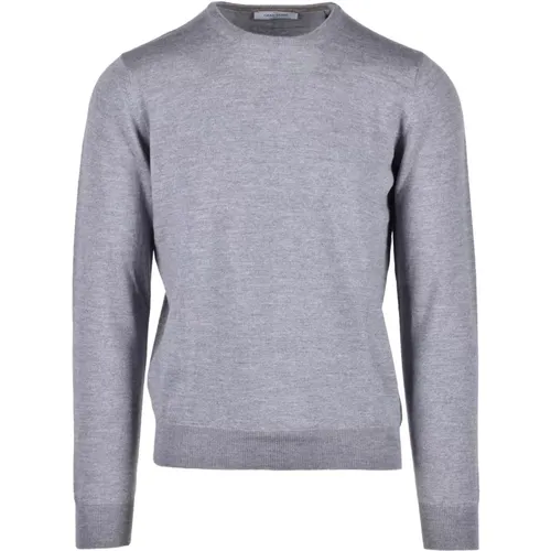 Leinen Baumwolle Strickpullover , Herren, Größe: XL - Gran Sasso - Modalova