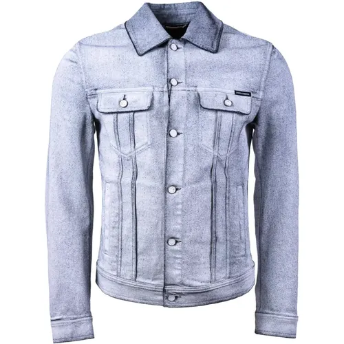 Men's Denim Jacket , male, Sizes: M, 3XL, S, XS - Dolce & Gabbana - Modalova