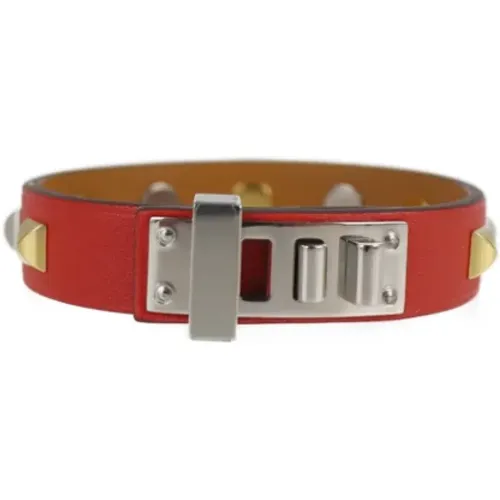 Pre-owned Jewellery, female, , Size: ONE SIZE Pre-owned Leather bracelets - Hermès Vintage - Modalova