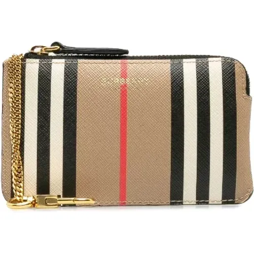 Pre-owned Wallets, female, , Size: ONE SIZE Pre-owned Canvas wallets - Burberry Vintage - Modalova