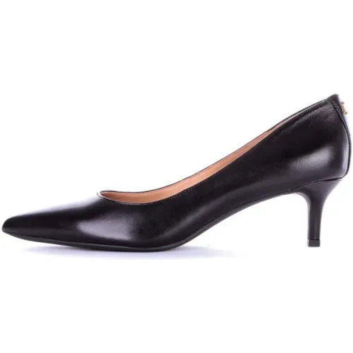 Schwarze Lederpumps mit Absatz,Pumps - Ralph Lauren - Modalova