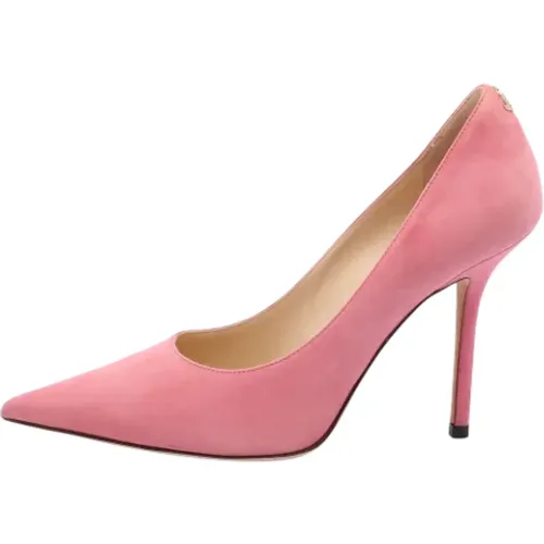 Pre-owned Pumps, female, , Size: 6 1/2 US Pre-owned Suede heels - Jimmy Choo Pre-owned - Modalova