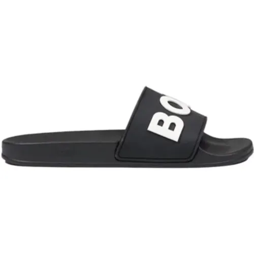 Sliders, male, , Size: 14 US Slip-On Sandals Collection - Hugo Boss - Modalova