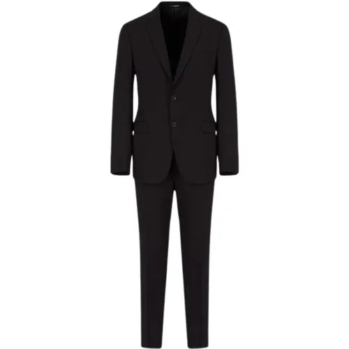 Tasmania Wool Suit Jacket , male, Sizes: 2XL, 4XL, 7XL - Emporio Armani - Modalova