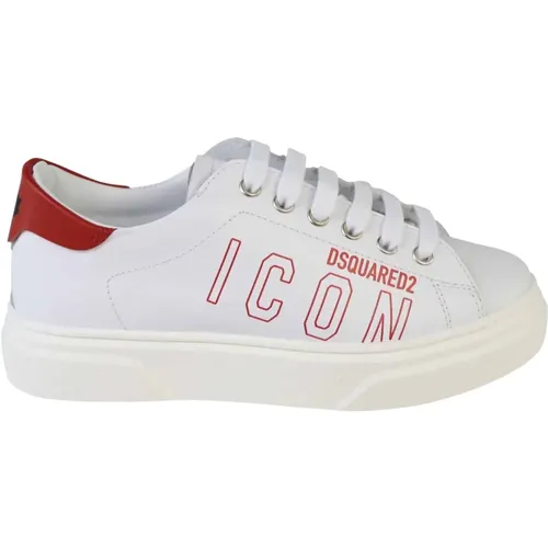 Weiße/Rote Sneakers Dsquared2 - Dsquared2 - Modalova