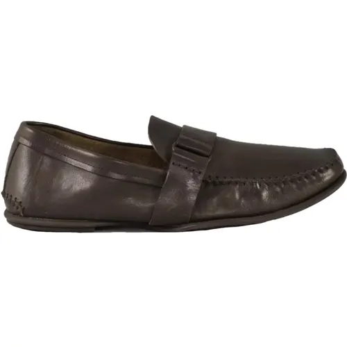 Loafers, male, , Size: 8 US Leather Rubber Sole Shoes - Officine Creative - Modalova