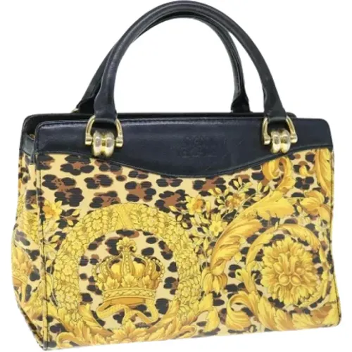 Pre-owned Canvas handbags , female, Sizes: ONE SIZE - Versace Pre-owned - Modalova