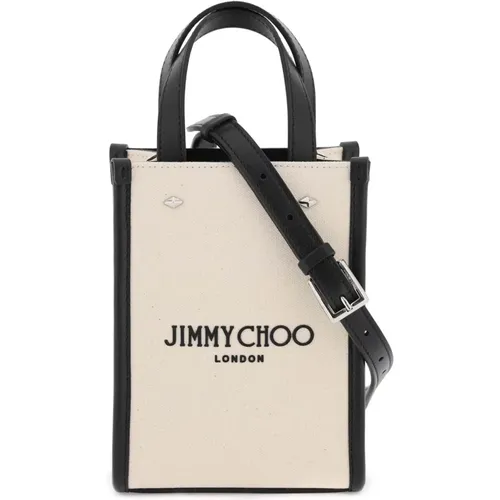 Nieten Logo Leder Mini Tasche,Lederne Mini-Tasche mit Kontrastierendem Logo und Nieten - Jimmy Choo - Modalova