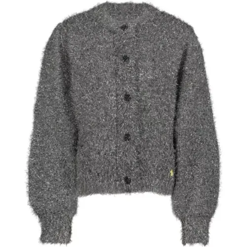 Glitzer Kitty Cardigan mit elastischen Bündchen , Damen, Größe: L - Fabienne Chapot - Modalova