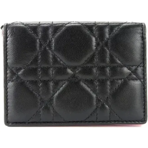 Pre-owned Wallets, female, , Size: ONE SIZE Pre-owned Leather wallets - Dior Vintage - Modalova