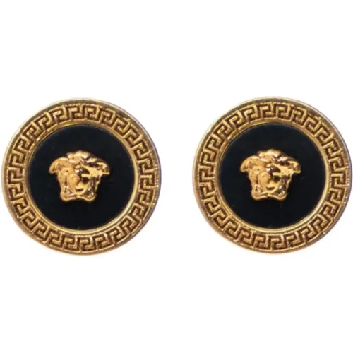 Earrings, male, , Size: ONE SIZE Medusa head earrings - Versace - Modalova