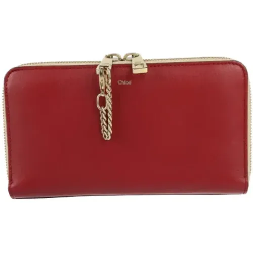 Pre-owned Wallets, female, , Size: ONE SIZE Pre-owned Leather wallets - Chloé Pre-owned - Modalova