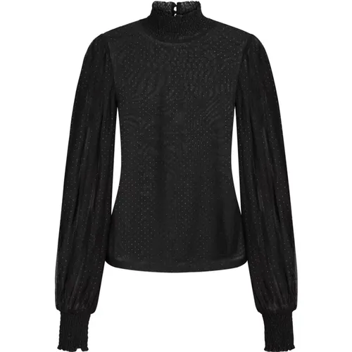 Elegante Schwarze Seidenbluse , Damen, Größe: S - Bruuns Bazaar - Modalova