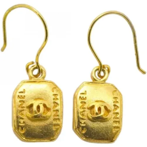 Pre-owned Metal earrings , female, Sizes: ONE SIZE - Chanel Vintage - Modalova