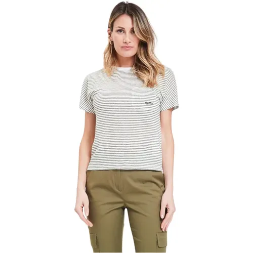 Striped Shirt with Osteo Pocket , female, Sizes: S - Max Mara - Modalova