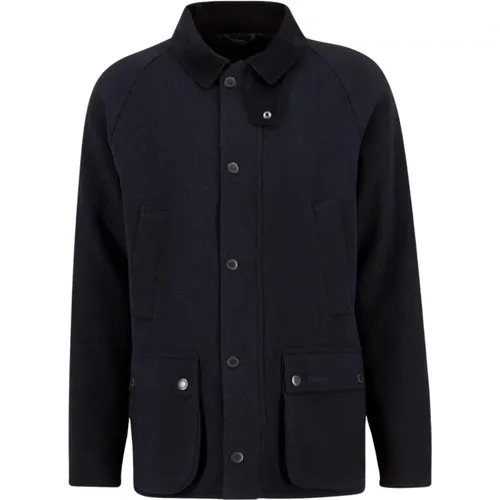 Light Jackets, male, , Size: L Bedale Wool Jacket - Barbour - Modalova