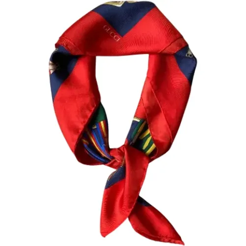 Pre-owned Scarves, unisex, , Size: ONE SIZE Pre-owned Fabric Gucci Scarf - Gucci Vintage - Modalova