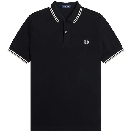 Polo Shirts, male, , Size: M Slim Fit Twin Tipped Polo - Fred Perry - Modalova