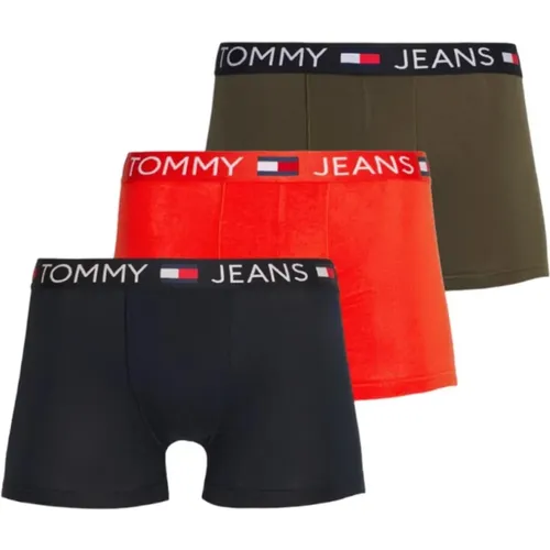 Bottoms, male, , Size: S 3-Pack Trunk Boxers in Various Colors - Tommy Hilfiger - Modalova