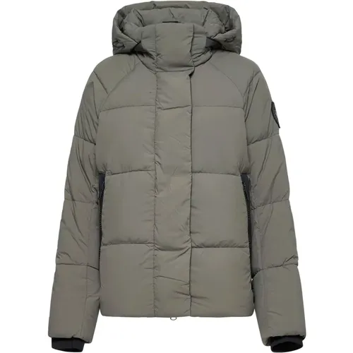 Quilted Parka with High Collar , female, Sizes: XS, M, S - Canada Goose - Modalova