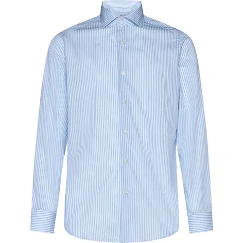 Pinstripe Cotton Shirt , male, Sizes: 3XL, M, L - D4.0 - Modalova