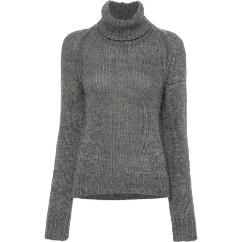 Grey Wool Blend Knit Sweater , female, Sizes: S - N21 - Modalova