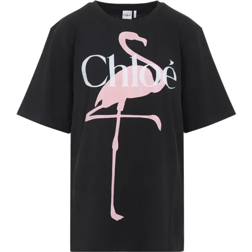 T-Shirts, female, , Size: S T-Shirt - Chloé - Modalova