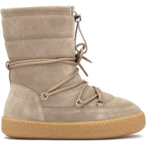 Isolierte Schneestiefel in Taupe-Farbe , Damen, Größe: 36 EU - Kazar - Modalova