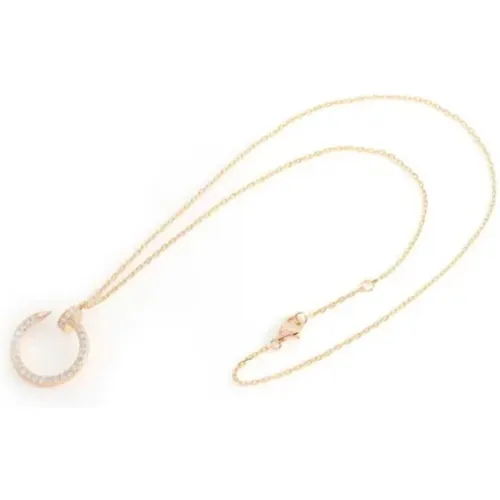 Pre-owned Jewellery, female, , Size: ONE SIZE Pre-owned Rose Gold necklaces - Cartier Vintage - Modalova