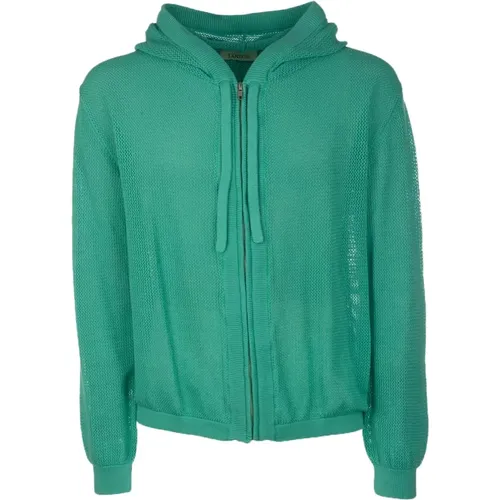 Zip-throughs, male, , Size: XS Stylish Knitwear Collection - Laneus - Modalova
