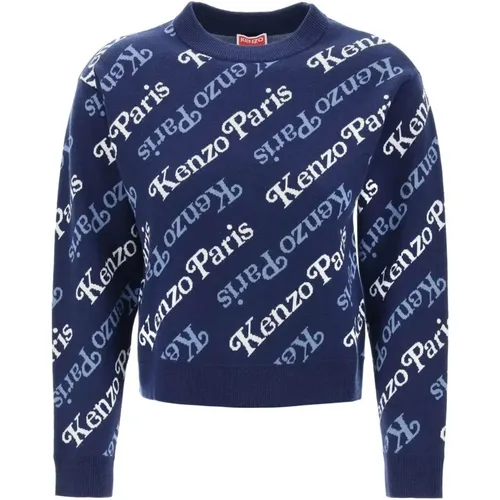 Logo Pattern Sweater , female, Sizes: S, M - Kenzo - Modalova