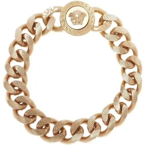 Bracelets, male, , Size: L Medusa Chain Bracelet - Versace - Modalova