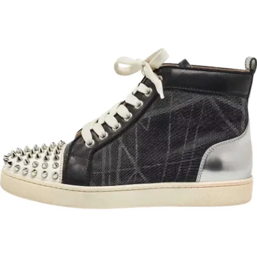 Pre-owned Sneakers, female, , Size: 7 1/2 US Pre-owned Leather sneakers - Christian Louboutin Pre-owned - Modalova