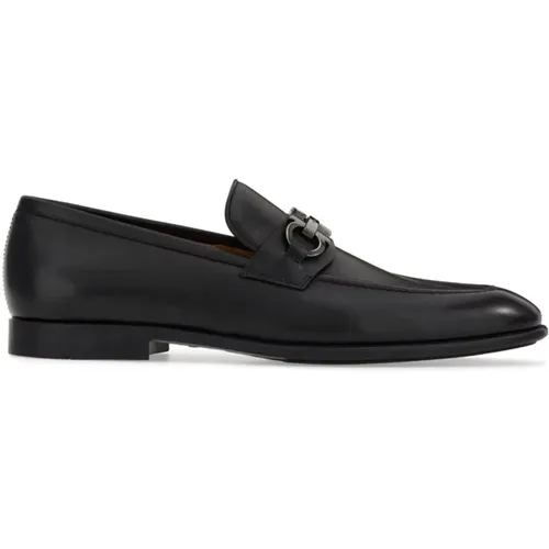 Loafers, male, , Size: 9 1/2 US Foster Flat Shoes - Salvatore Ferragamo - Modalova