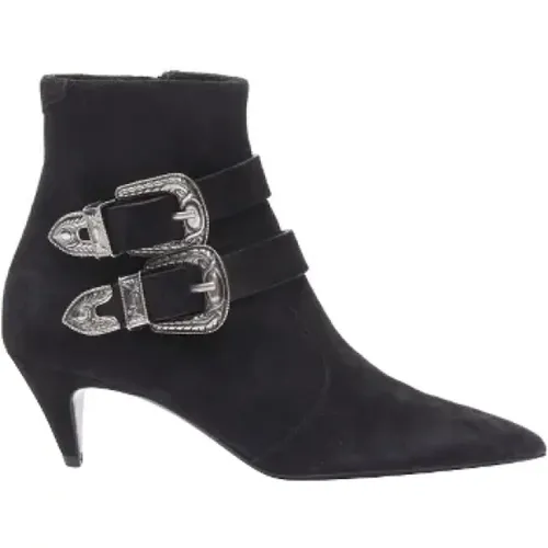 Pre-owned Suede boots , female, Sizes: 4 UK - Yves Saint Laurent Vintage - Modalova