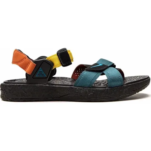 Deschutz Sandals - Dark Teal Green , female, Sizes: 2 1/2 UK - Nike - Modalova