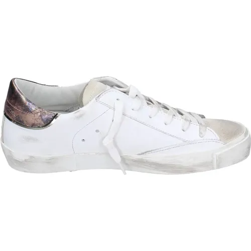 Vintage Leder Damen Sneakers , Damen, Größe: 36 EU - Philippe Model - Modalova