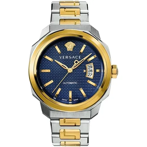 Watches, male, , Size: ONE SIZE Greca Glam Automatic Watch for Men - Versace - Modalova