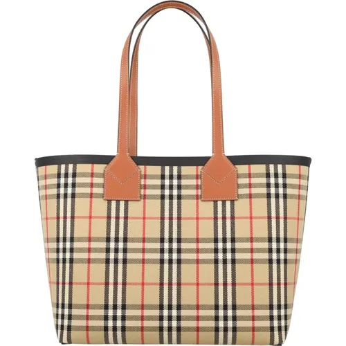 Brown/Black Briar Handbag Tote Bag , female, Sizes: ONE SIZE - Burberry - Modalova
